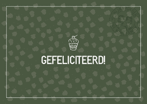Kaartje gefeliciteerd